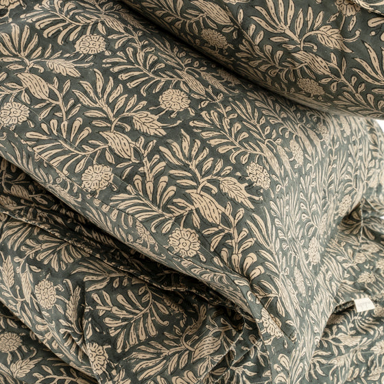 Tulsi Block Print Duvet Set - King