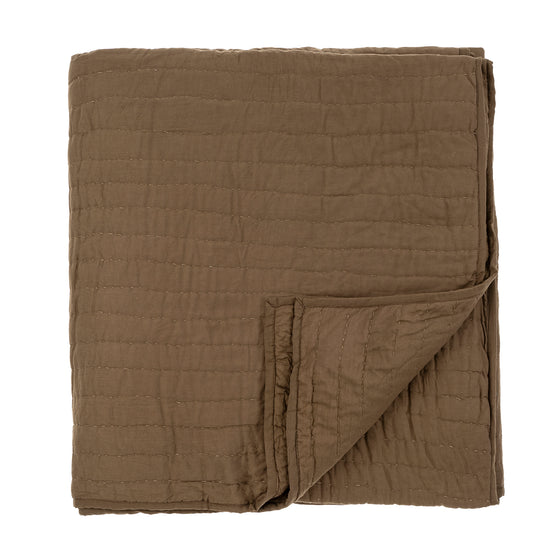 Cloud Kantha Comforter - Carob