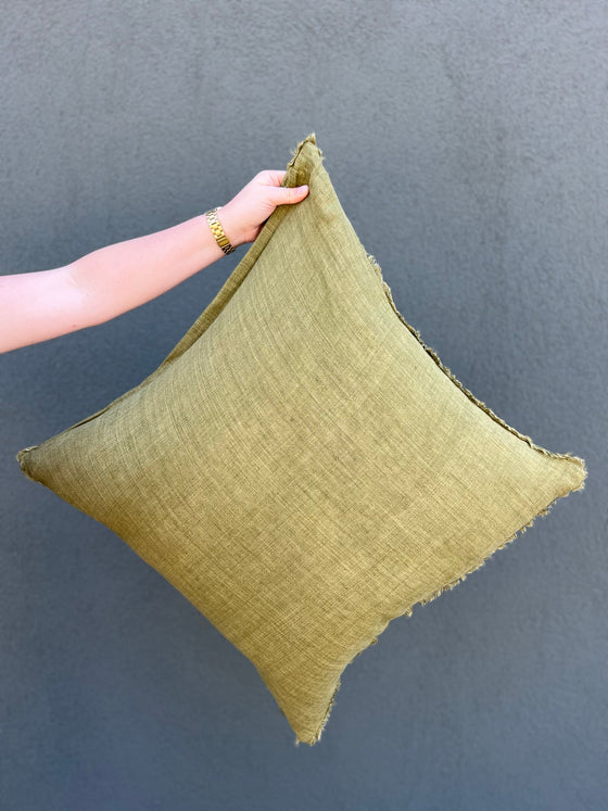 Lina Pillow - Dark Moss