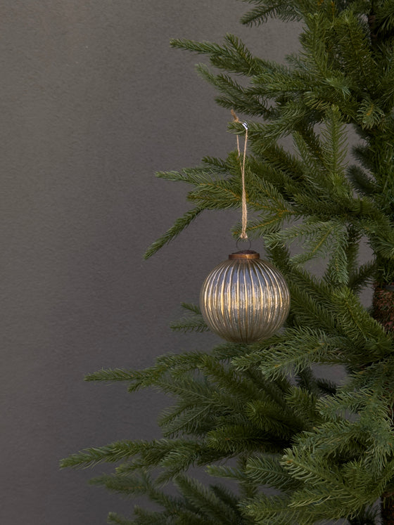Gold Ridged Ornament