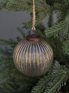 Gold Ridged Ornament