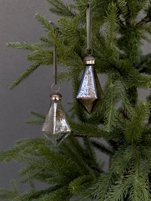  Diamond Droplet Ornament - Smoke