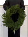 28" Fresh Touch Spruce & Cedar Wreath