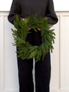 22" Fresh Touch Spruce & Cedar Wreath