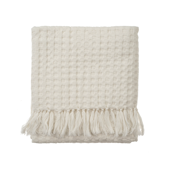 Honeycomb Bath Towel - Off White