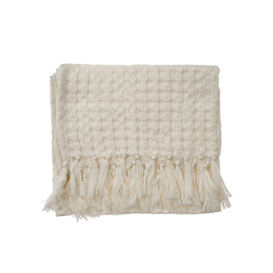 Honeycomb Hand Towel - Off White
