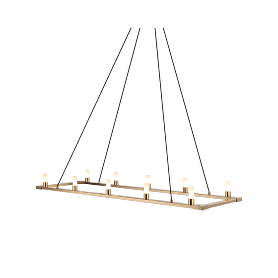 Cascadian Large Linear Chandelier