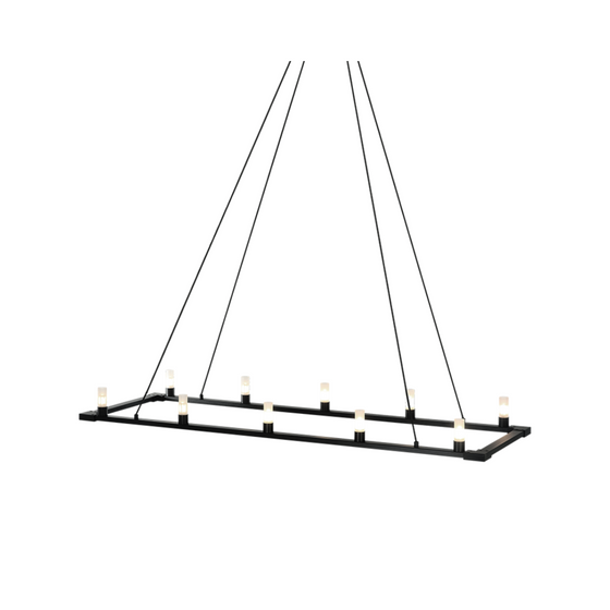 Cascadian Large Linear Chandelier