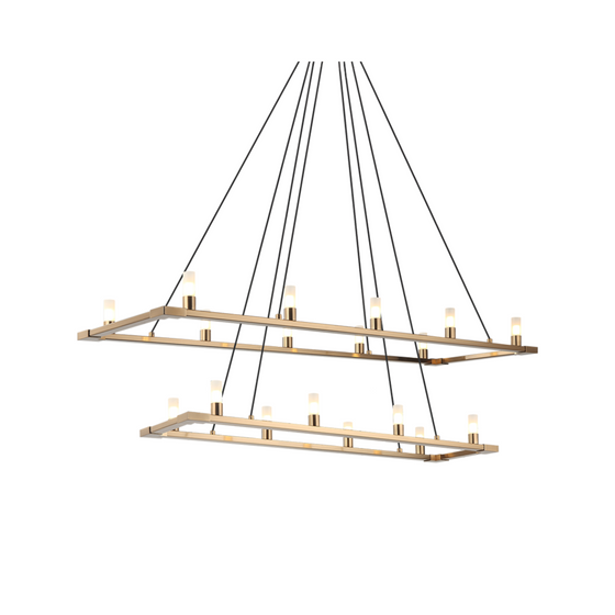 Cascadian 2-Tier Linear Chandelier