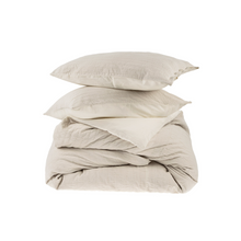  Kerala Kantha Queen Duvet Set - Cream