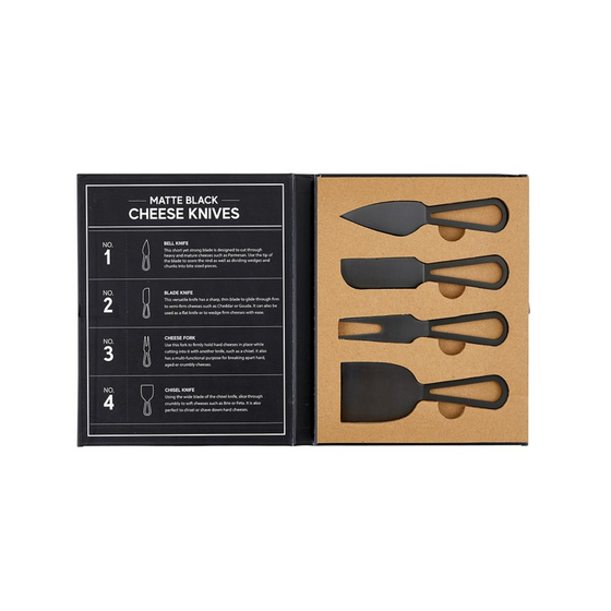 Matte Black Cheese Knives