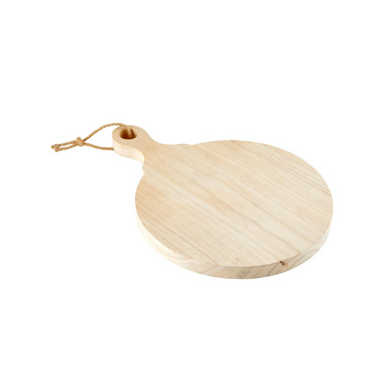 Round Natural Wood Board