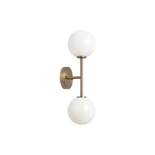  Novo Wall Sconce - Aged Brass with Opal Glass