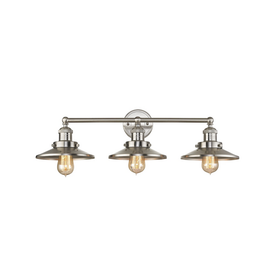 English Pub 3- Light Vanity - Satin Nickel