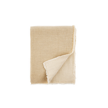  Madeira Double Sided Throw - Beige/Natural