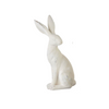 13.5" Distressed White Rabbit