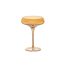  Chelsea Optic Coupe Glass - Amber