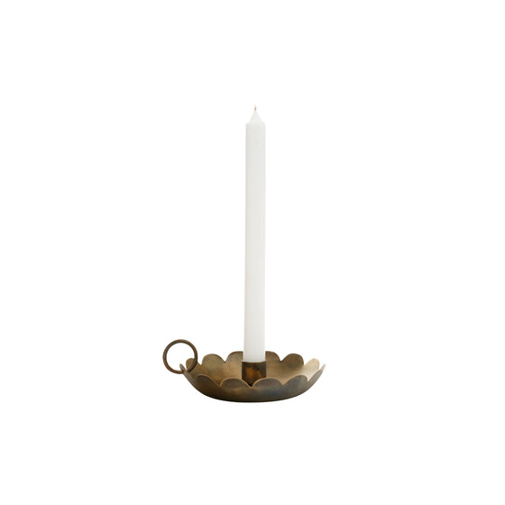 Scalloped Edge Candle Holder