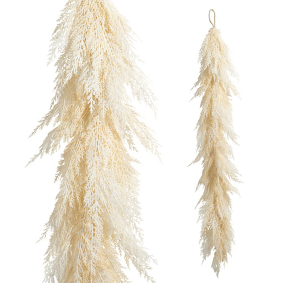 5' Cream Cedar Garland