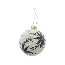  Holiday Bloom Glass Ornament