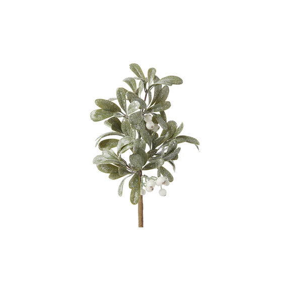 13" Iced Mistletoe