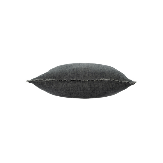 Lina Linen Pillow - Charcoal