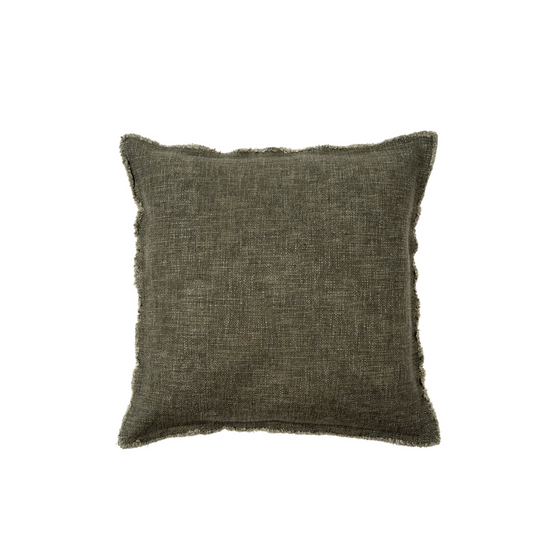 Selena Linen Pillow - Forest