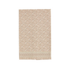 Embroidered Hem Dishtowel - Taupe/Chambray Assorted