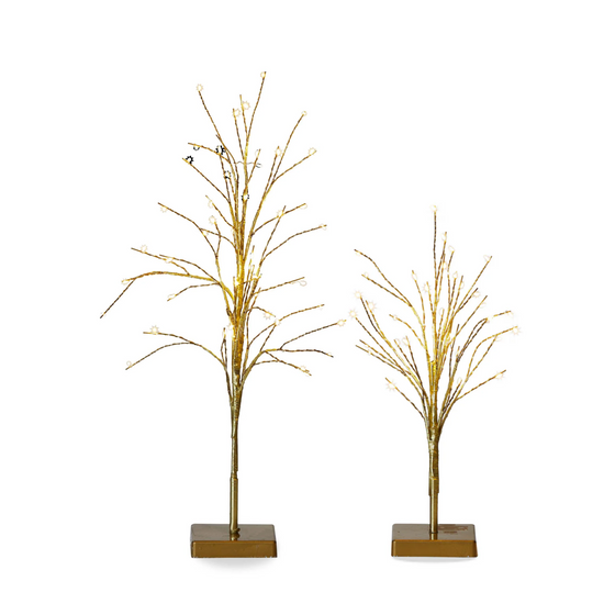Glint LED Trees - Gold