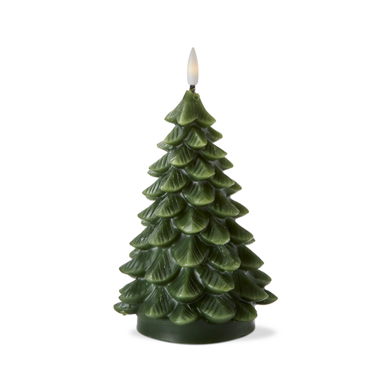 Pine Tree LED Candle - Green
