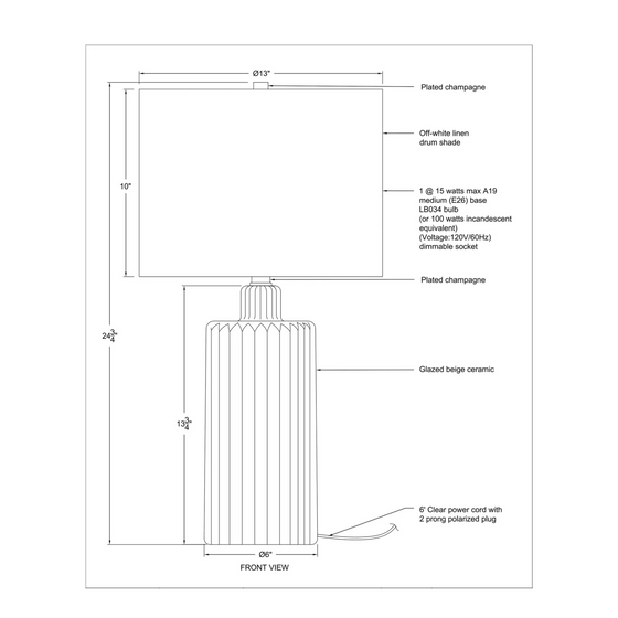 Lina Table Lamp