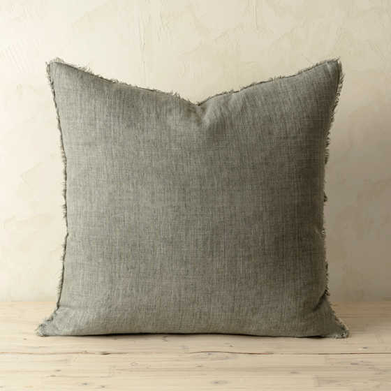 Lina Linen Pillow - Warm Grey