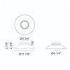 Luna Small Flushmount