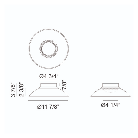 Luna Small Flushmount