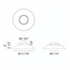 Luna Large Flushmount