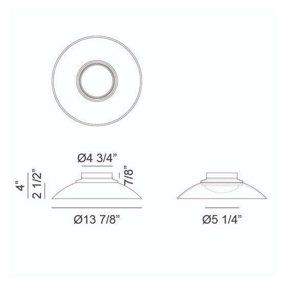 Luna Large Flushmount