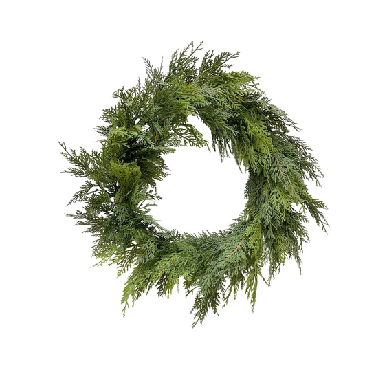 25" Fresh Touch Northern White Cedar Wreath