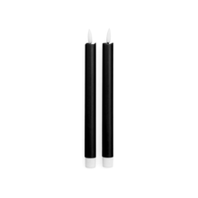  10" LED Tapered Candle S/2 - Black