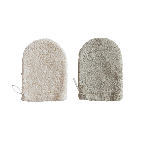 Terry Shower Mitt - Assorted