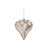 Mercury Glass Heart Ornament