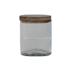 Hand Blown Glass Jar w/ Lid