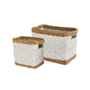 White Seagrass Basket