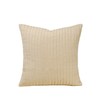 Velvet Stripe 20" Pillow  - Ivory