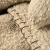 Blanket Stitch Boucle Throw - Natural