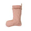 Ticking Stripe Stocking - Red