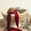 Wide Velvet Ribbon on Spool - Sangria