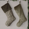 Vera Velvet Stocking - Olive