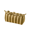 Block Print Stripe Pouch - Olive - Large