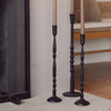Black Nova Forged Tall Candlestick - Small