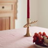 Reindeer Forged Candlestick